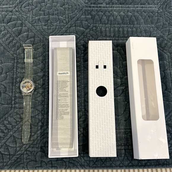 Swatch New Gent BIOSOURCED Clearly Quartz Watch - NEW in box - Picture 6 of 8